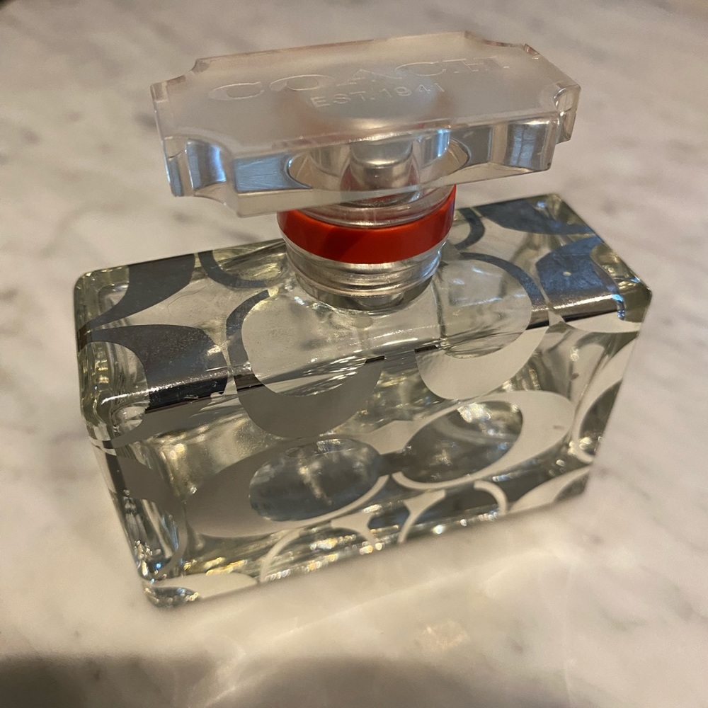 COACH SIGNATURE STYLE EMPTY PERFUME BOTTLE  1.7 OZ SIZE